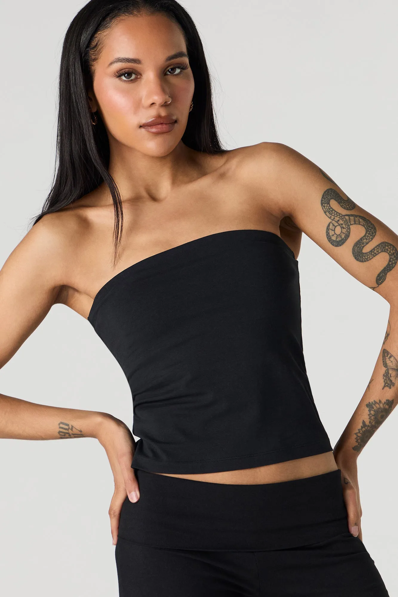 Tube Top with Built-In Cups sold by Urban Planet product image thumbnail 4