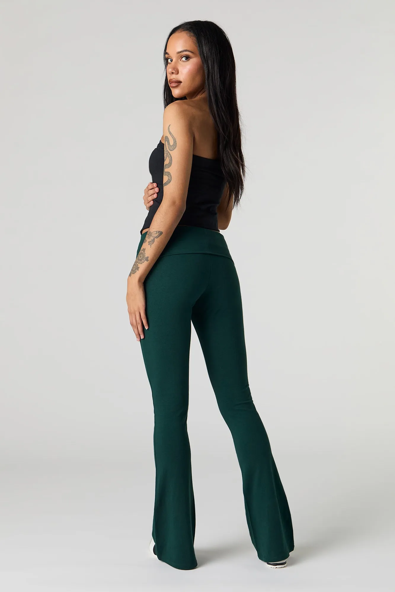 Foldover Waist Flare Legging sold by Urban Planet product image thumbnail 3