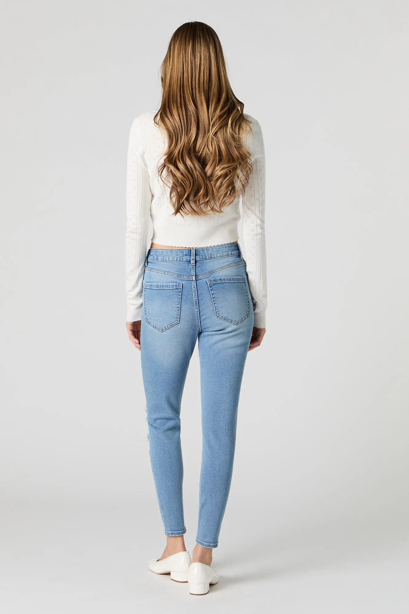 Ripped Skinny Medium Jean sold by Urban Planet product image thumbnail 3