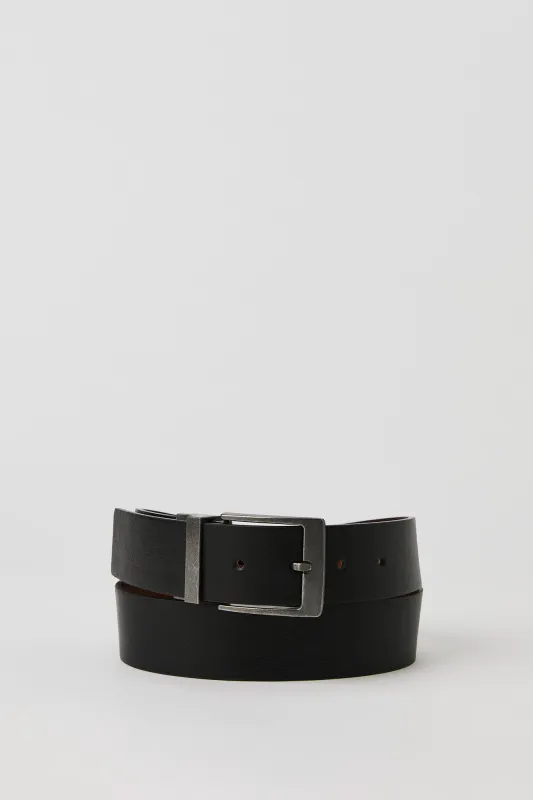 Black & Brown Reversible Faux Leather Belt sold by Urban Planet
