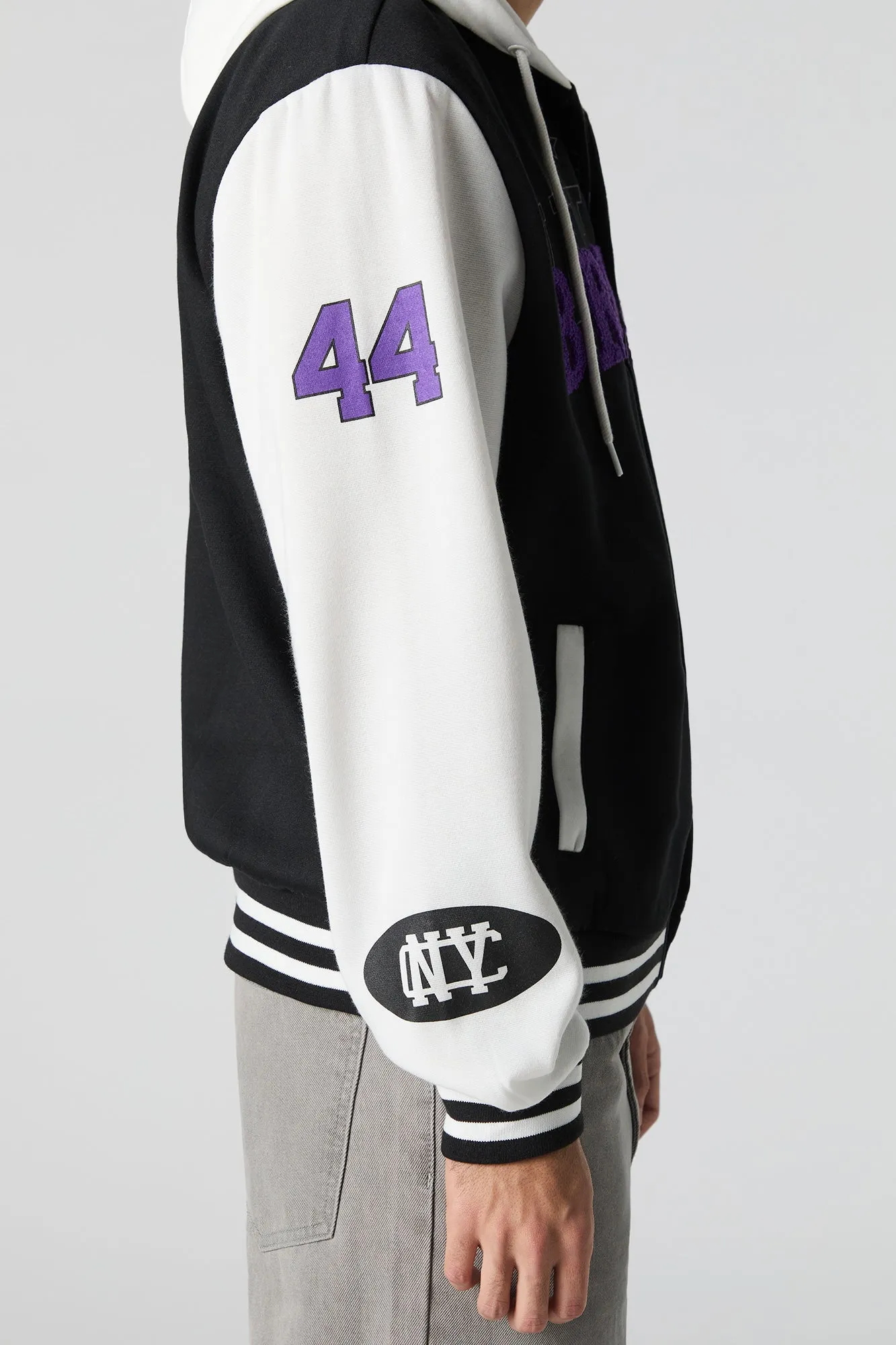 Brooklyn Chenille Embroidered Varsity Jacket sold by Urban Planet product image thumbnail 5