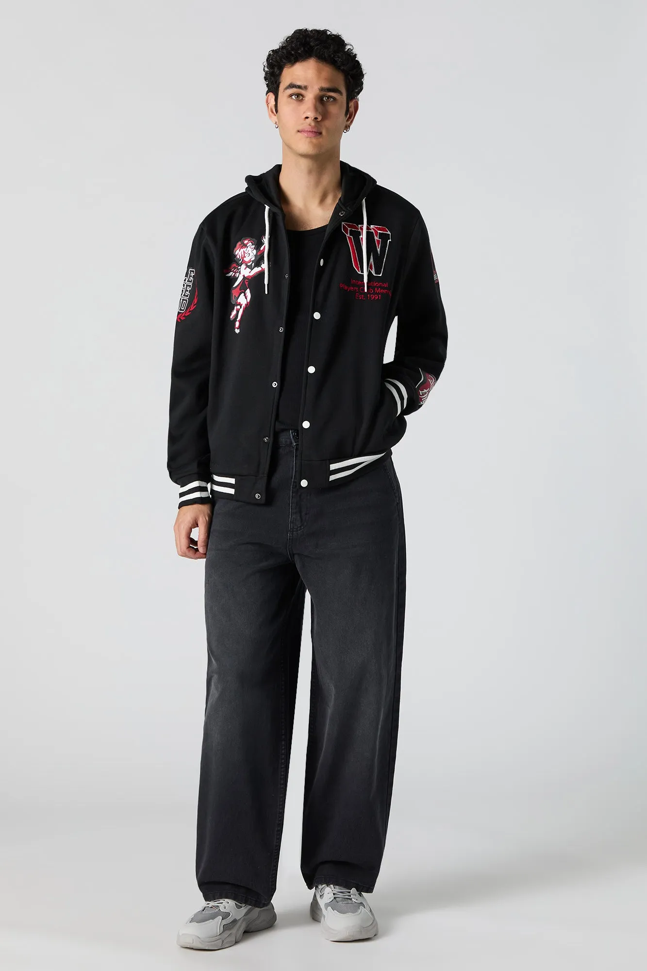 Blouson collégien à broderie en chenille W sold by Urban Planet product image thumbnail 3