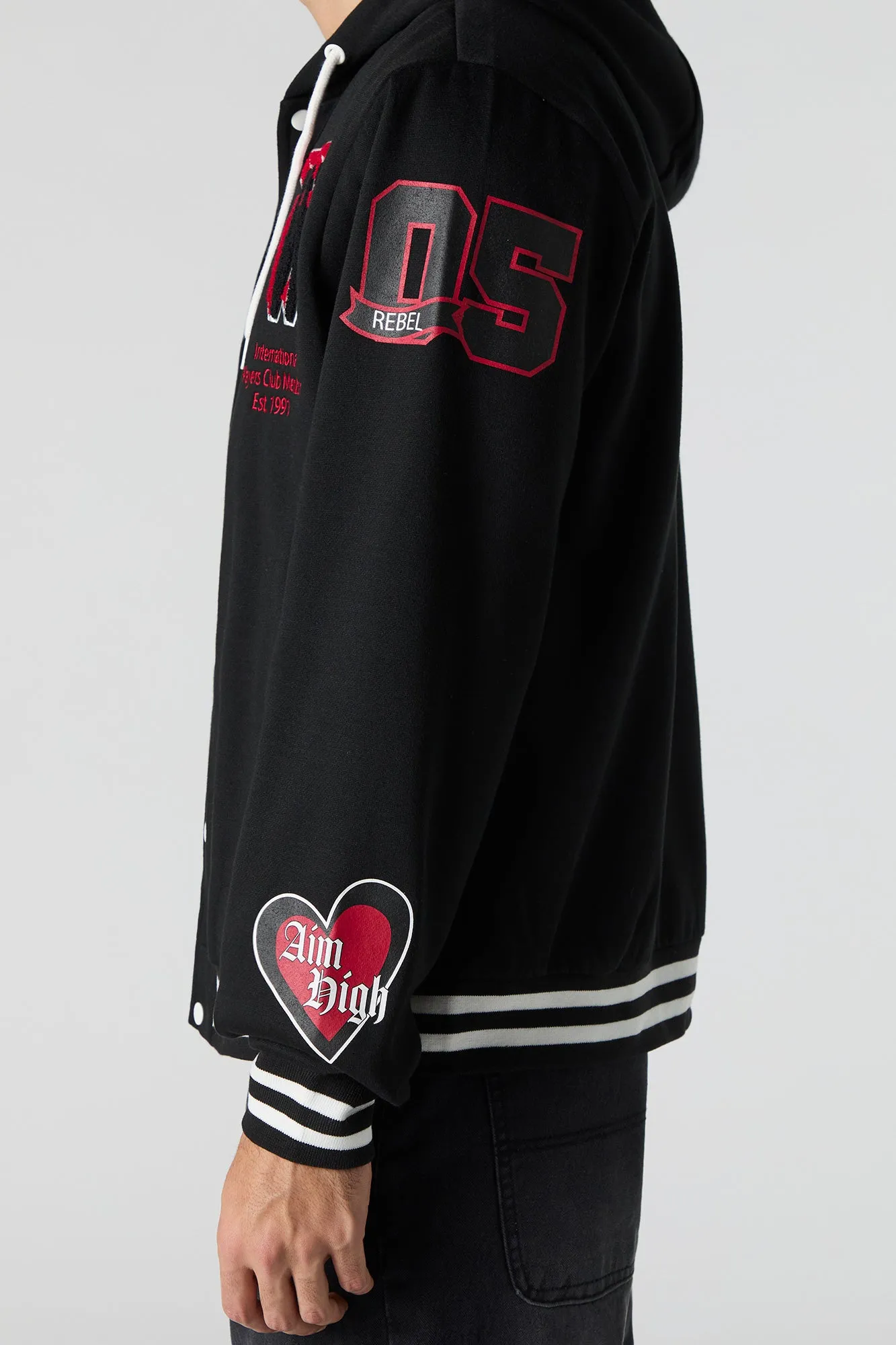 Blouson collégien à broderie en chenille W sold by Urban Planet product image thumbnail 4