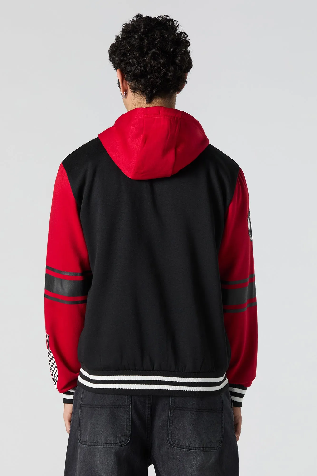 Blouson collégien à broderie en chenille NY Racing sold by Urban Planet product image thumbnail 2