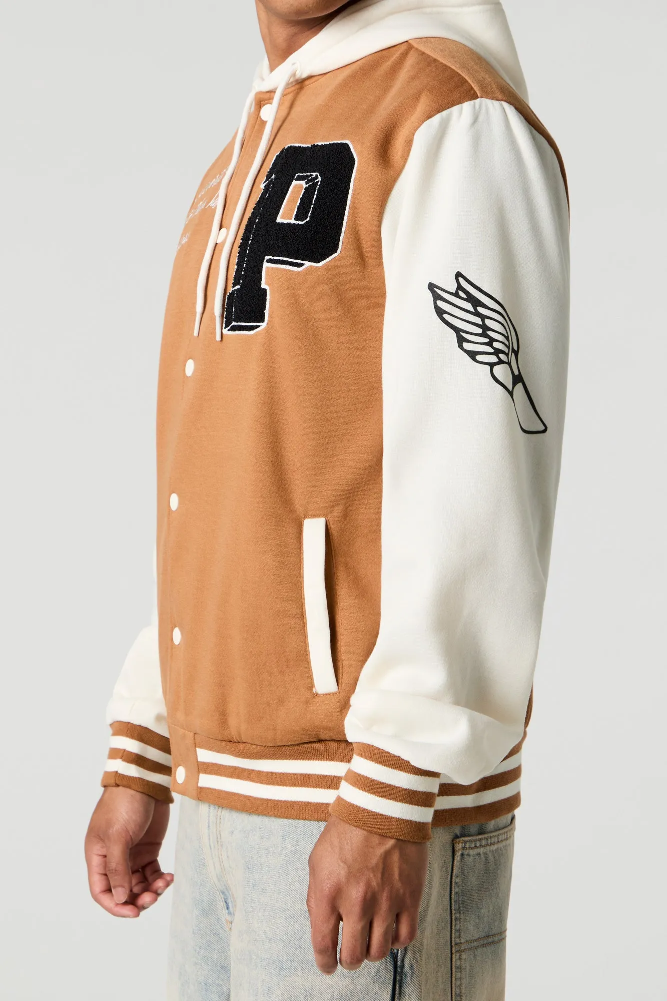 Blouson collégien à broderie en chenille P sold by Urban Planet product image thumbnail 5