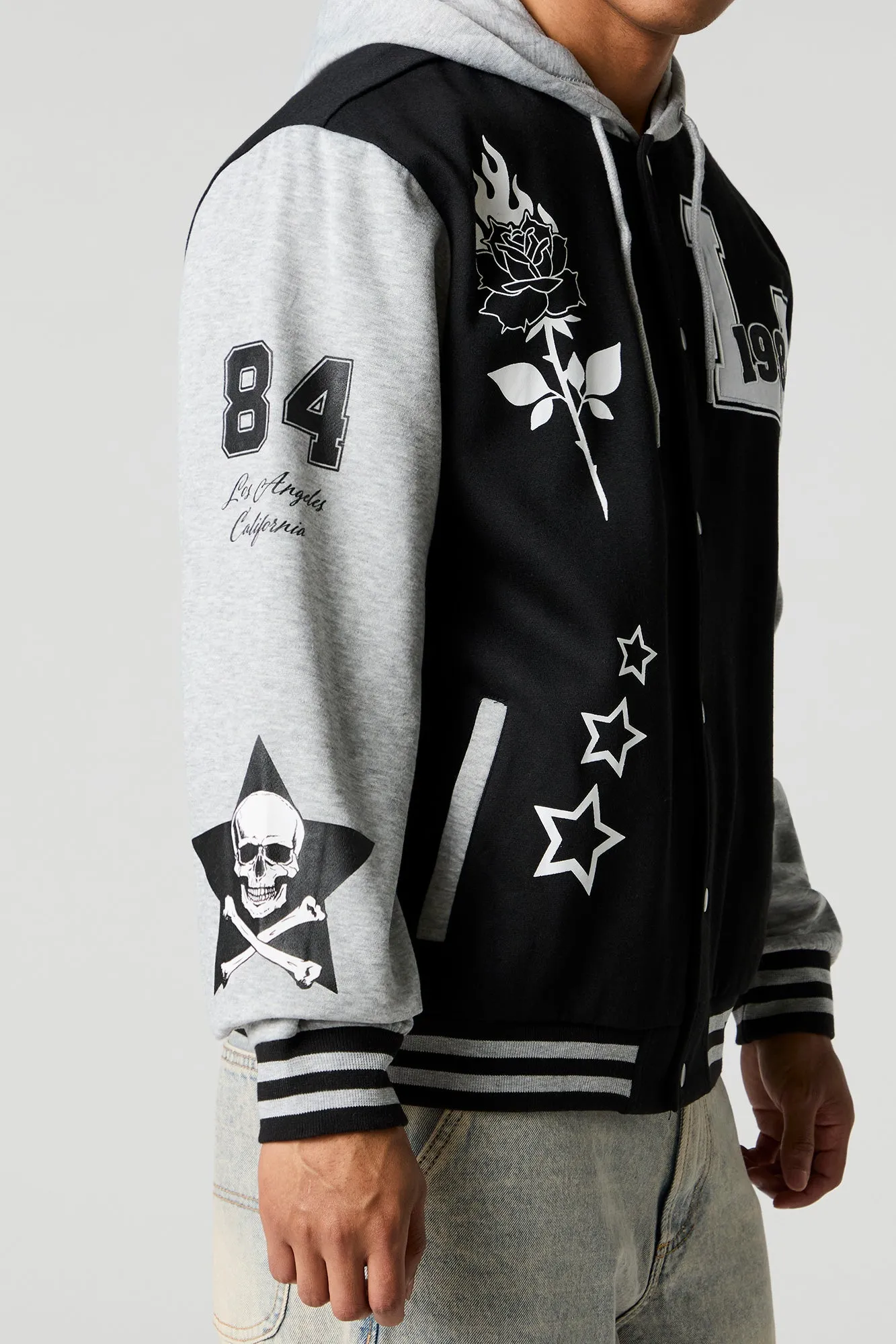 LA 1984 Twill Embroidered Varsity Jacket sold by Urban Planet product image thumbnail 4