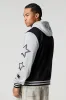 LA 1984 Twill Embroidered Varsity Jacket sold by Urban Planet