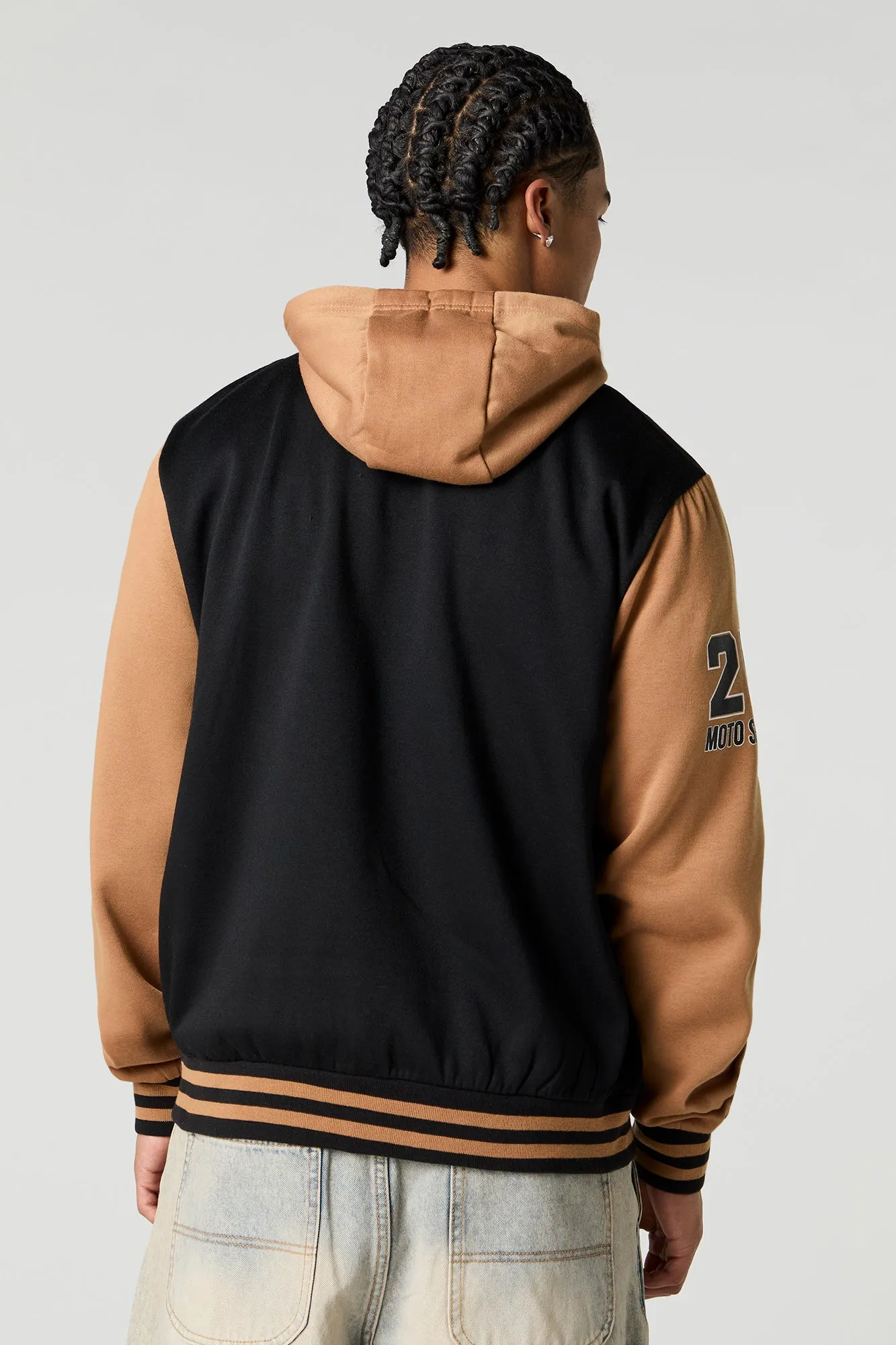 Blouson collégien à broderie en chenille Race Team sold by Urban Planet product image thumbnail 2