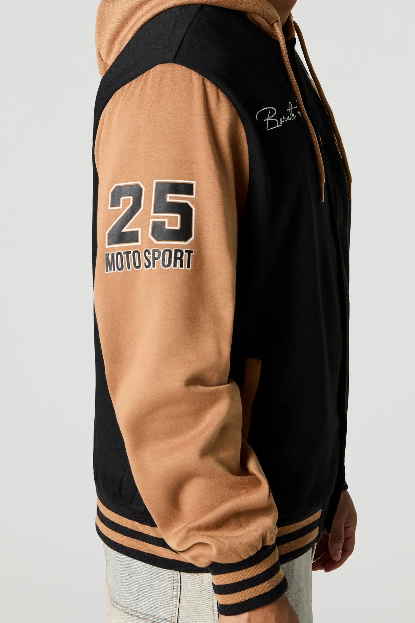 Blouson collégien à broderie en chenille Race Team sold by Urban Planet product image thumbnail 5