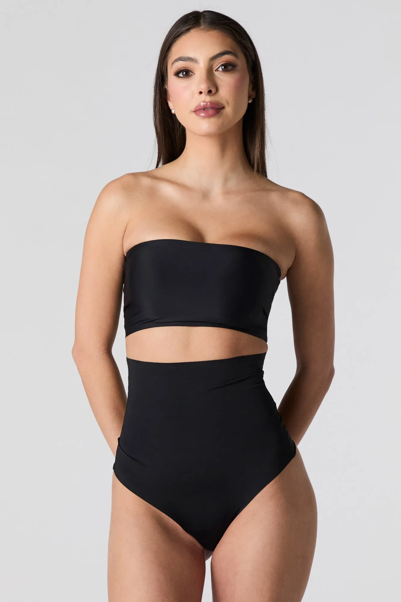 Tanga gainante invisible à taille hute sold by Urban Planet product image thumbnail 4