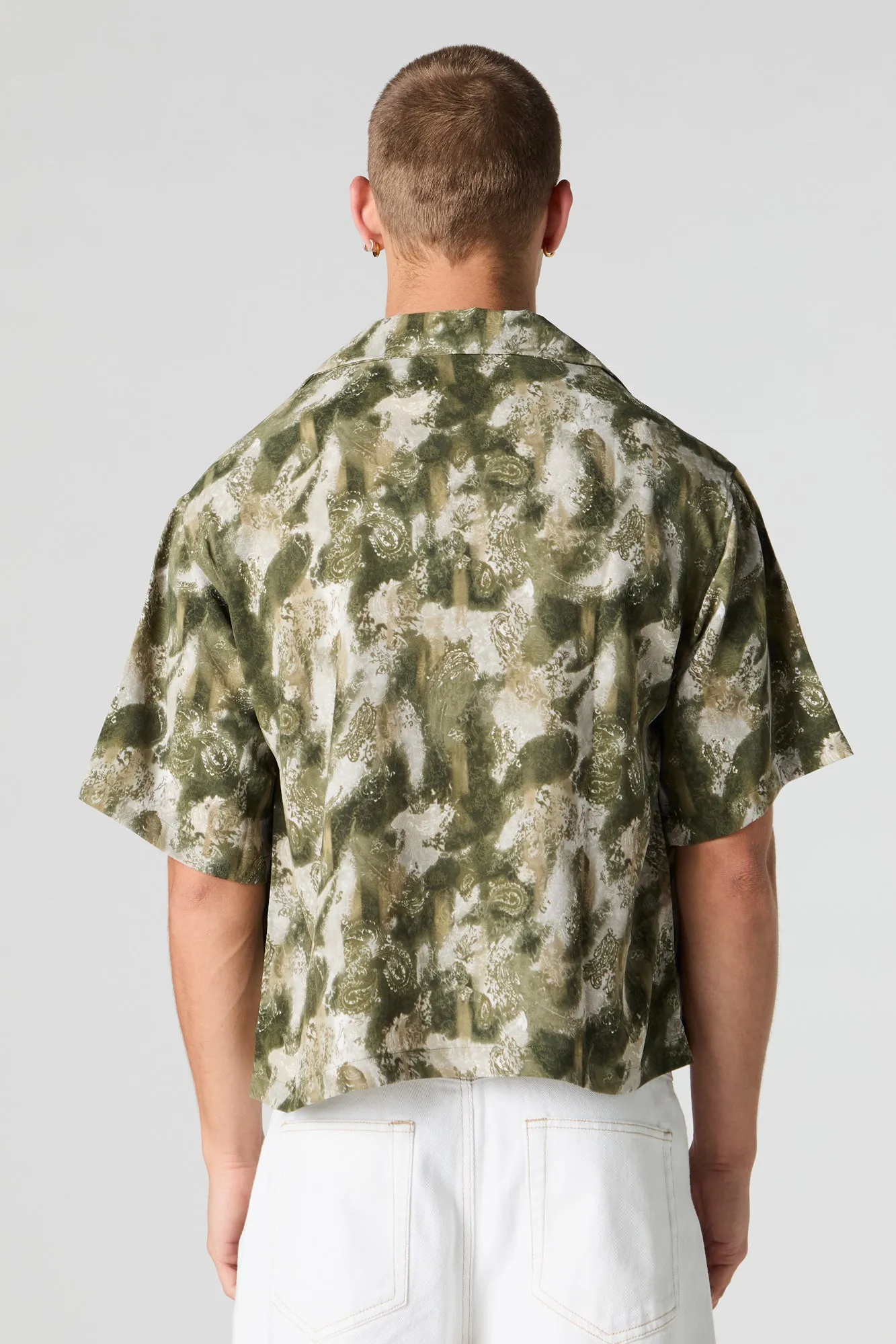 Printed Boxy Short Sleeve Button-Up Top sold by Urban Planet product image thumbnail 2