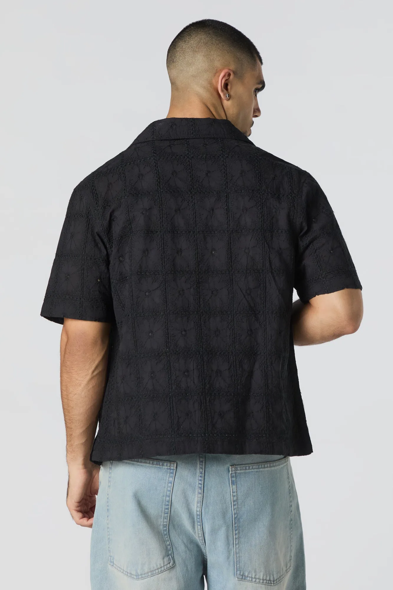 Floral Embroidered Button-Up Top sold by Urban Planet product image thumbnail 5