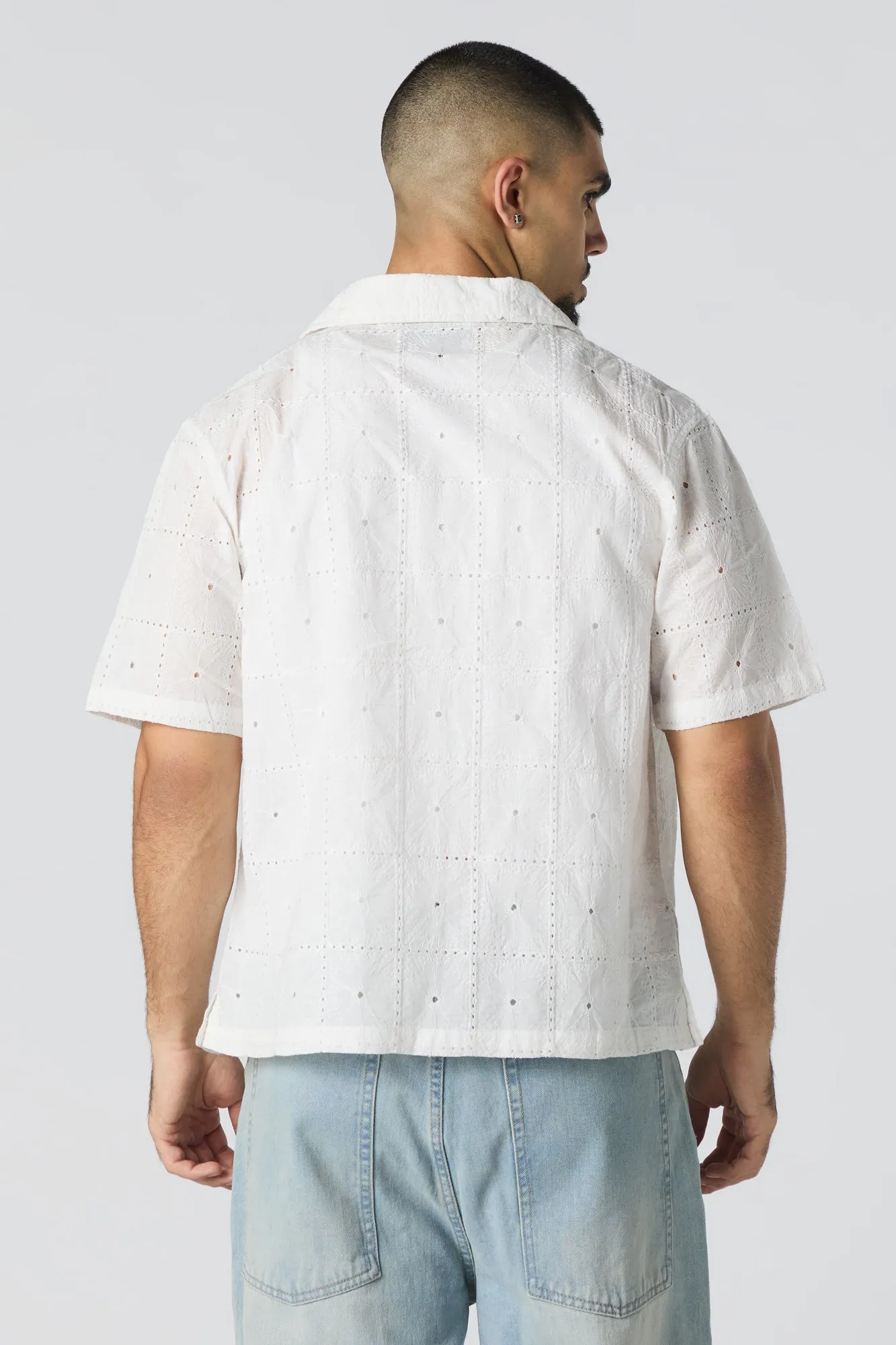 Floral Embroidered Button-Up Top sold by Urban Planet product image thumbnail 2