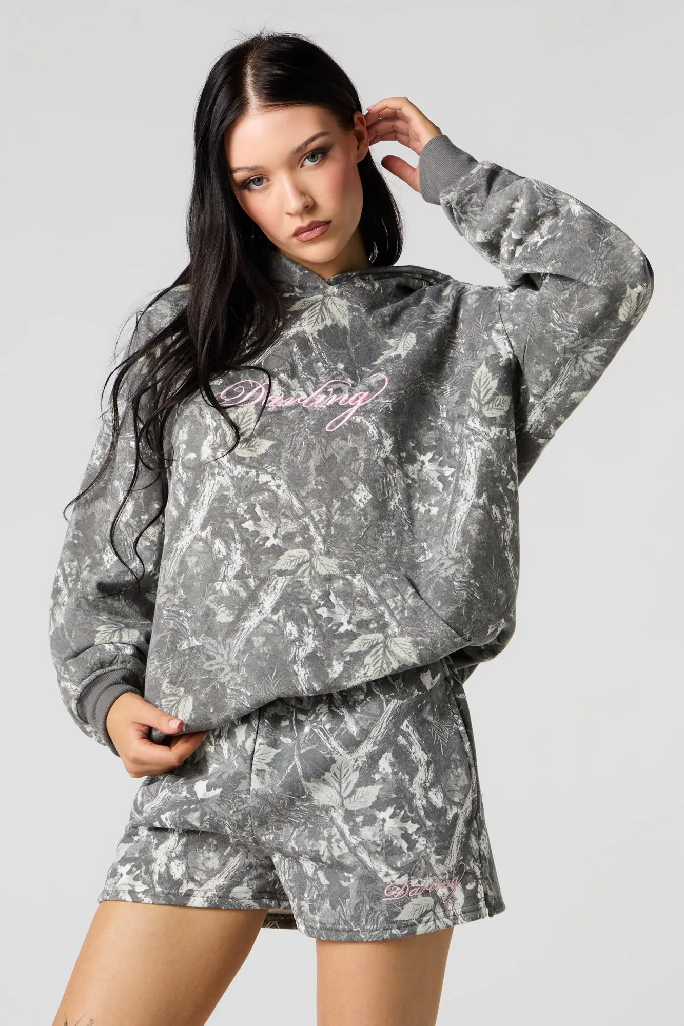 Embroidered Fleece Short sold by Urban Planet product image thumbnail 5