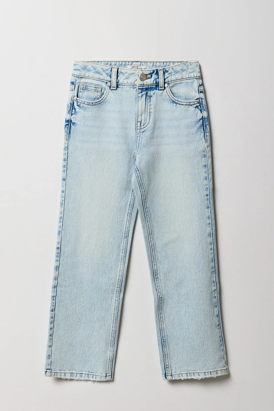 Jean mi-taille à jambe droite pour fille sold by Urban Planet