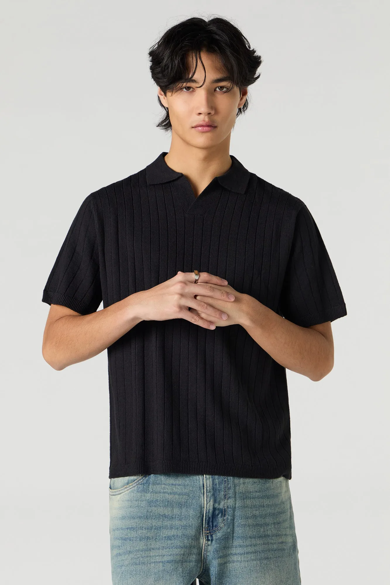 Wide Ribbed Polo sold by Urban Planet product image thumbnail 4