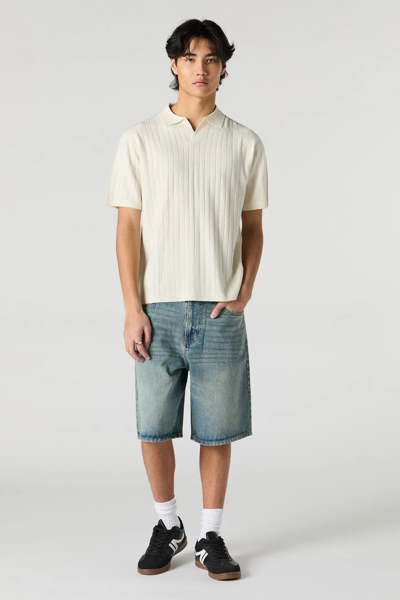 Wide Ribbed Polo sold by Urban Planet product image thumbnail 3