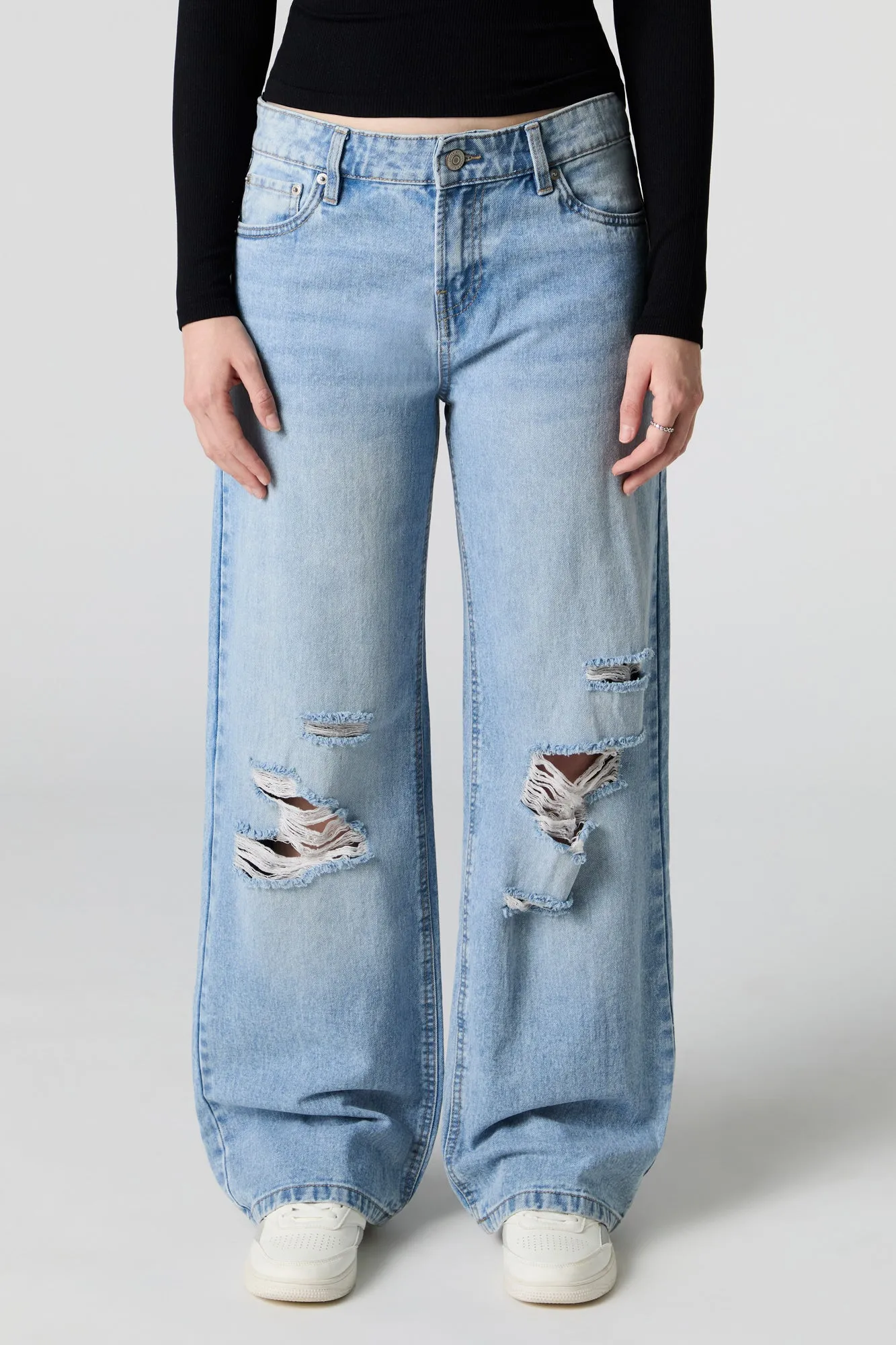 Ripped Low Rise Skater Medium Jean sold by Urban Planet product image thumbnail 2