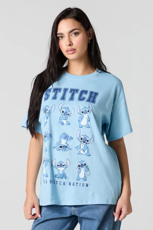 T-shirt coupe garçonne à imprimé Stitch Nation sold by Urban Planet