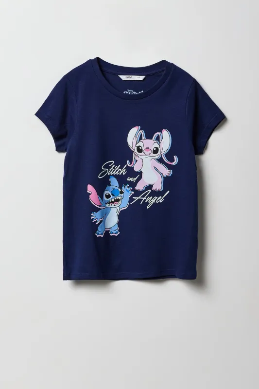 T-shirt à imprimé Stitch & Angel pour filles sold by Urban Planet
