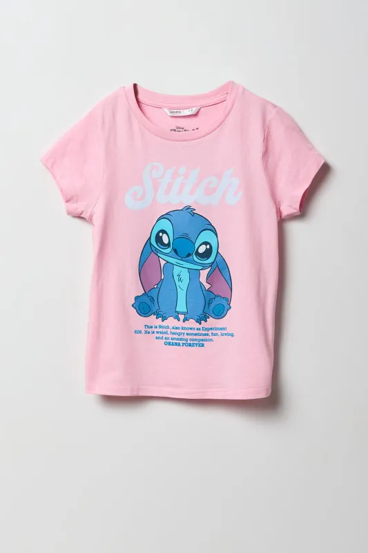 Girls Stitch Experiment Graphic T-Shirt sold by Urban Planet