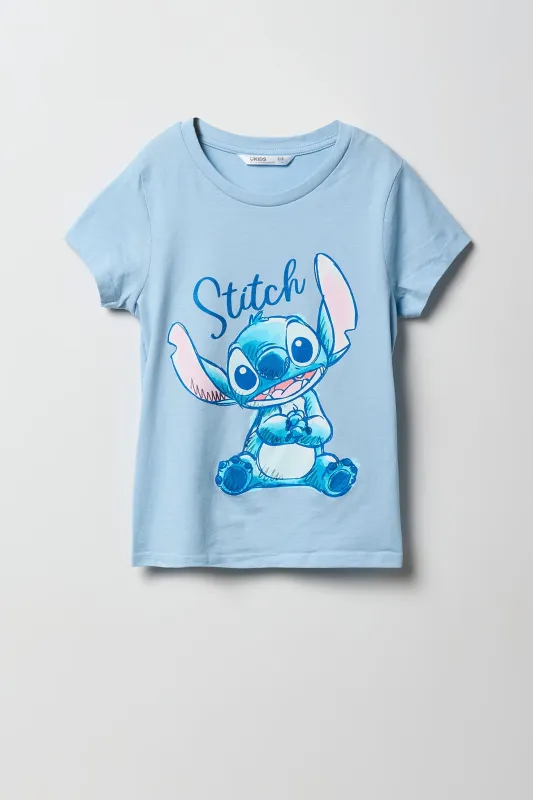 T-shirt à imprimé Stitch pour filles sold by Urban Planet