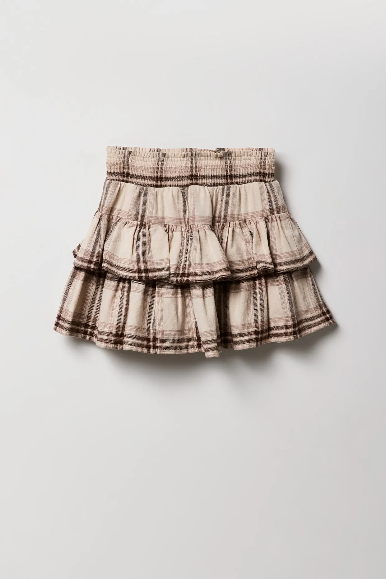 Girls Plaid Tiered Skort sold by Urban Planet product image thumbnail 3