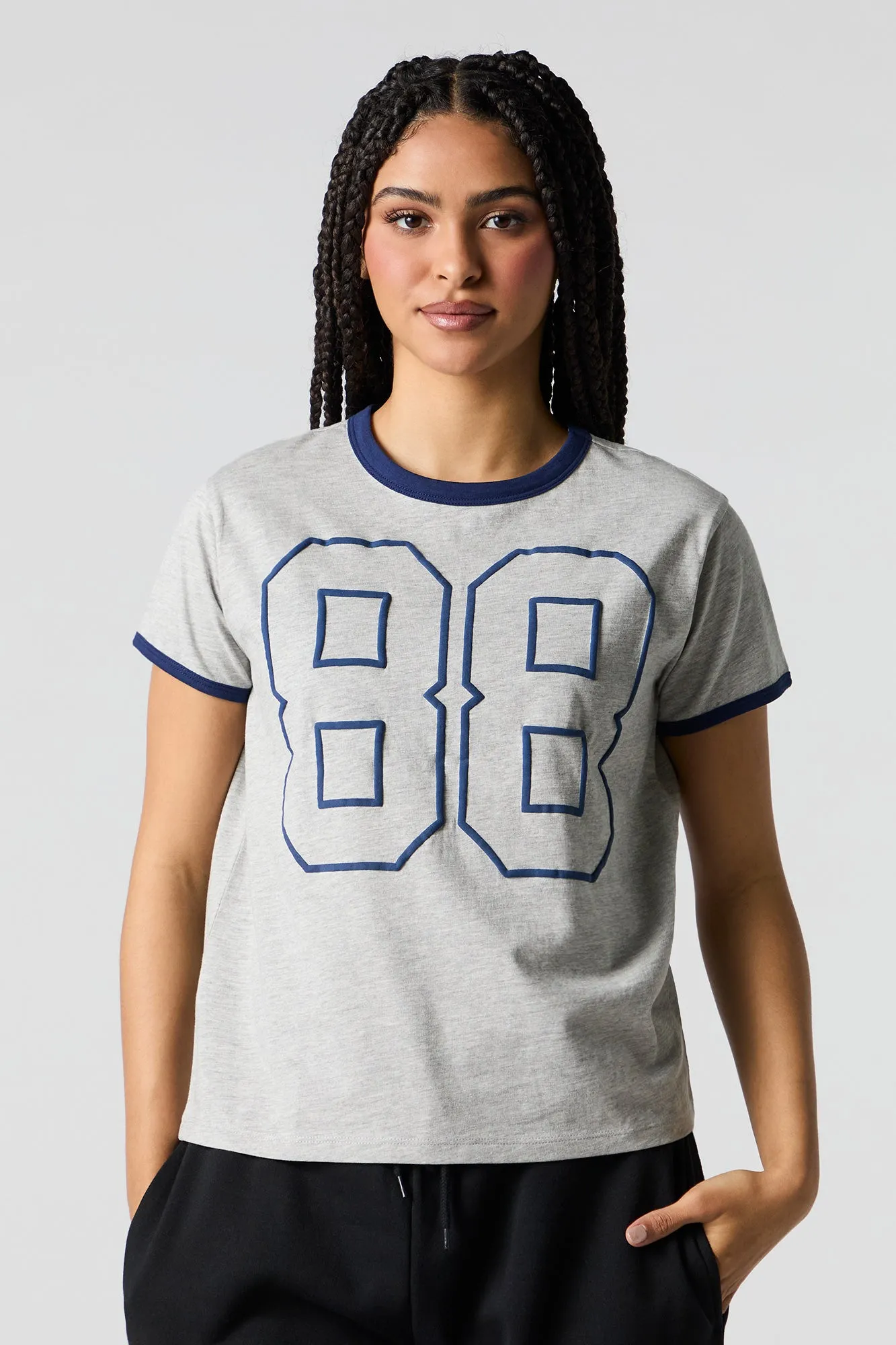 Graphic Ringer T-Shirt sold by Urban Planet product image thumbnail 4