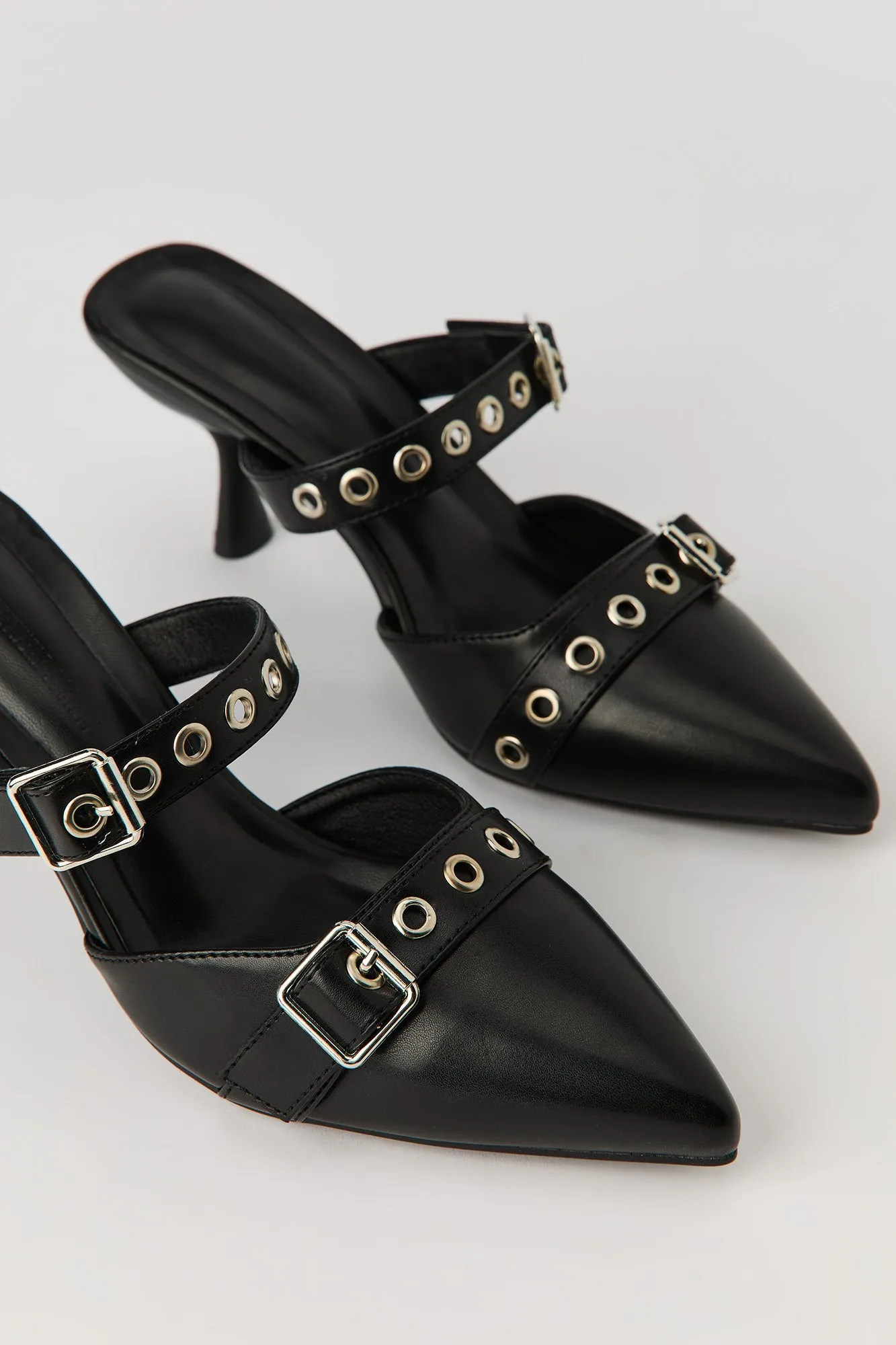 Pointed Toe Buckled Mules sold by Urban Planet product image thumbnail 5