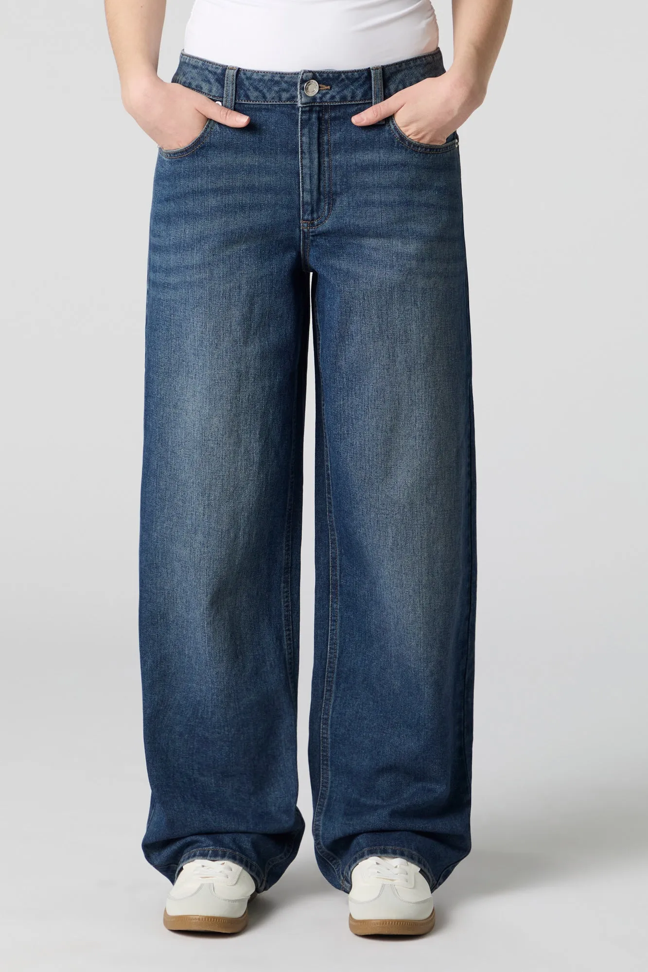 Low Rise Baggy Vintage Dark Jean sold by Urban Planet product image thumbnail 2