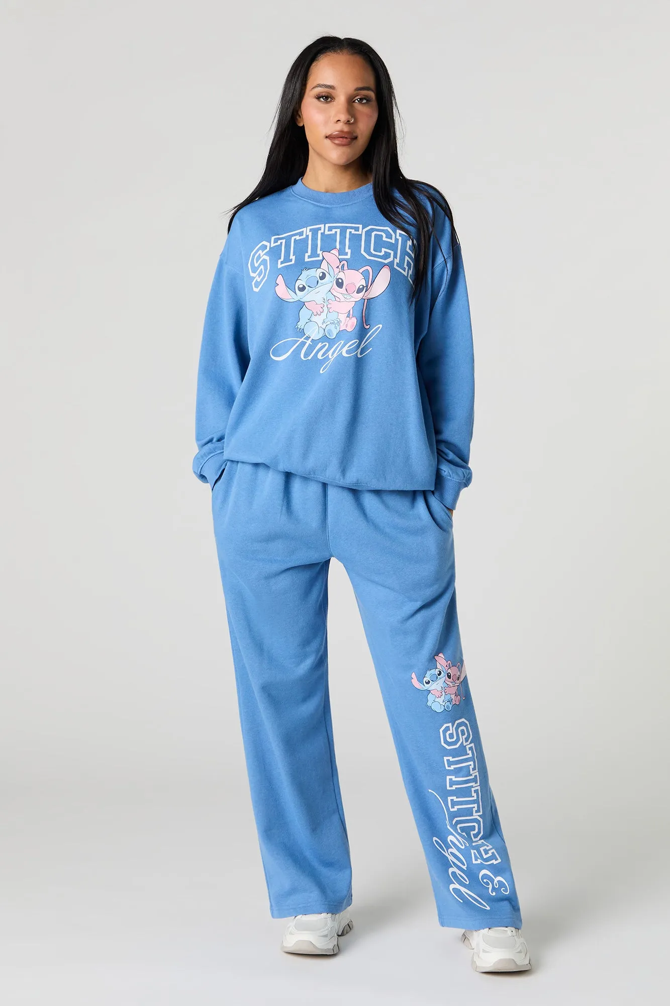 Stitch Graphic Fleece Flare Sweatpant sold by Urban Planet product image thumbnail 4