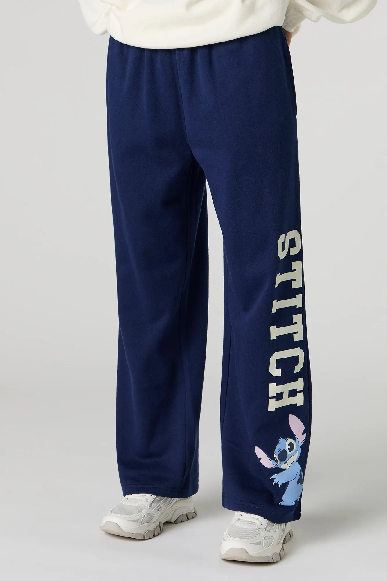 Stitch Graphic Fleece Flare Sweatpant sold by Urban Planet product image thumbnail 2