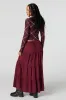 Tiered Drawstring Maxi Skirt sold by Urban Planet