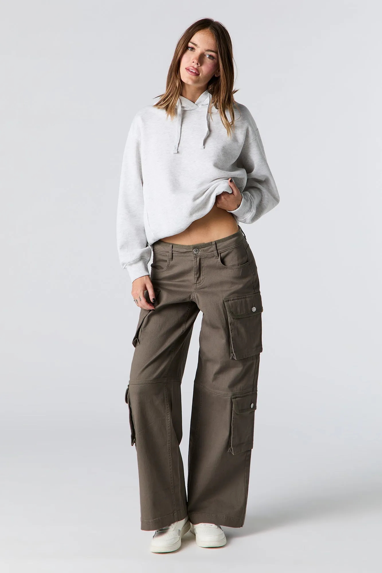 Multi Pocket Wide Leg Cargo Pant sold by Urban Planet