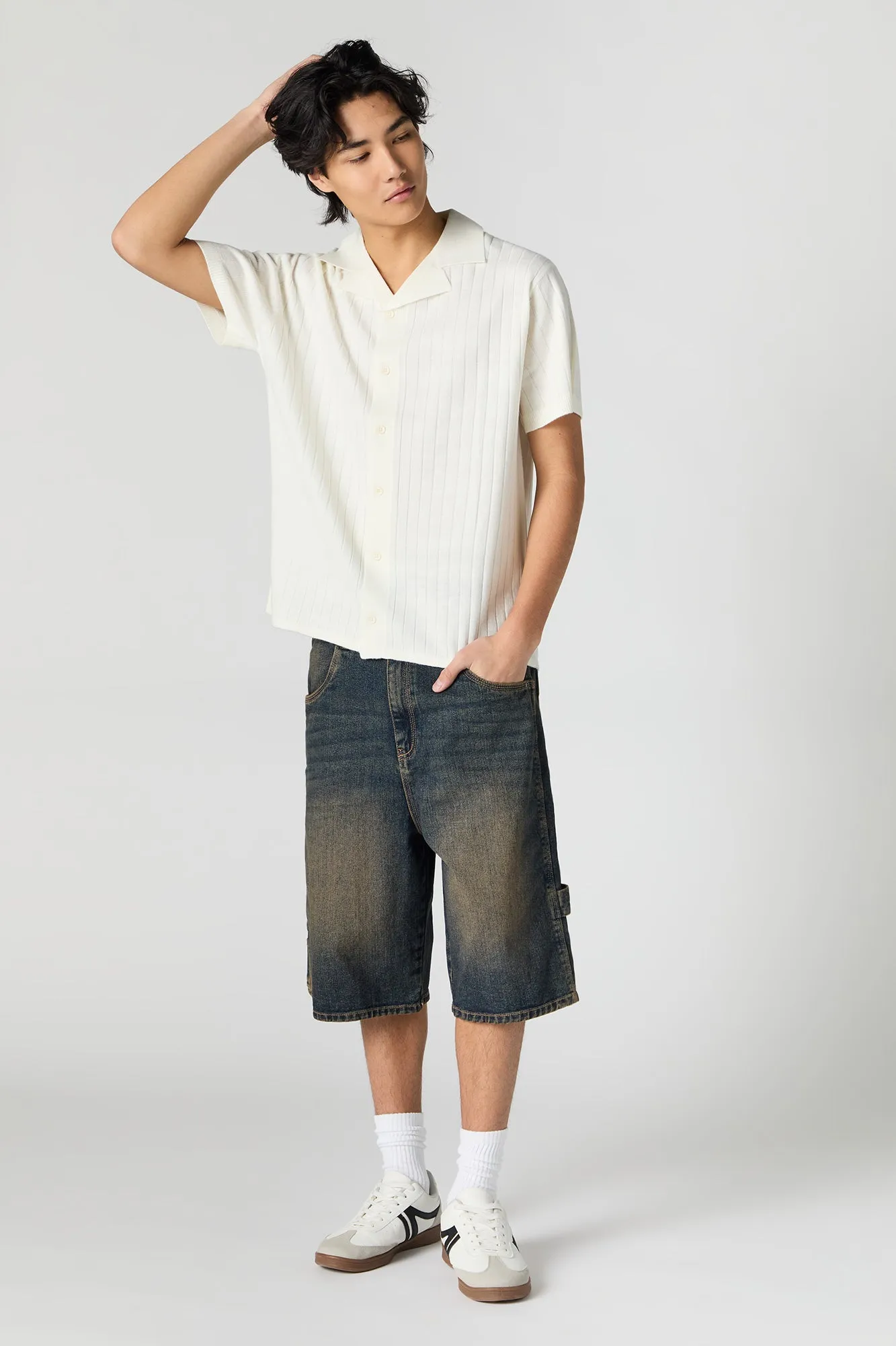 Denim Carpenter Jort sold by Urban Planet product image thumbnail 2
