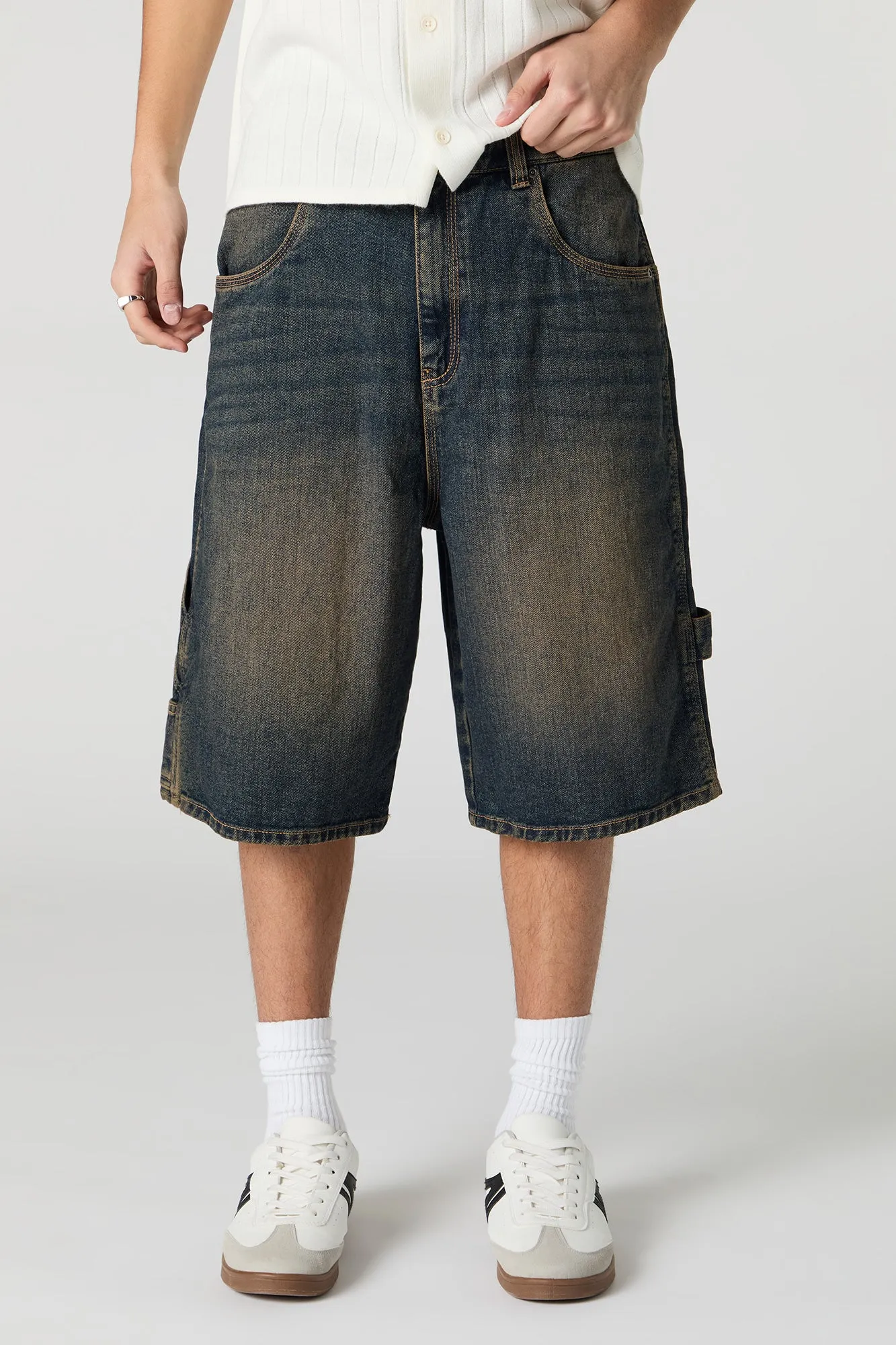 Denim Carpenter Jort sold by Urban Planet product image thumbnail 4
