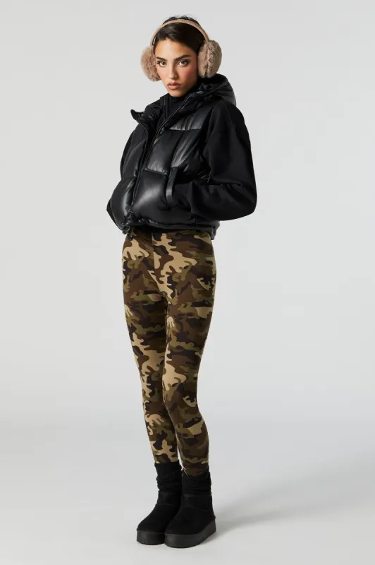 Green Camo Print Legging sold by Urban Planet