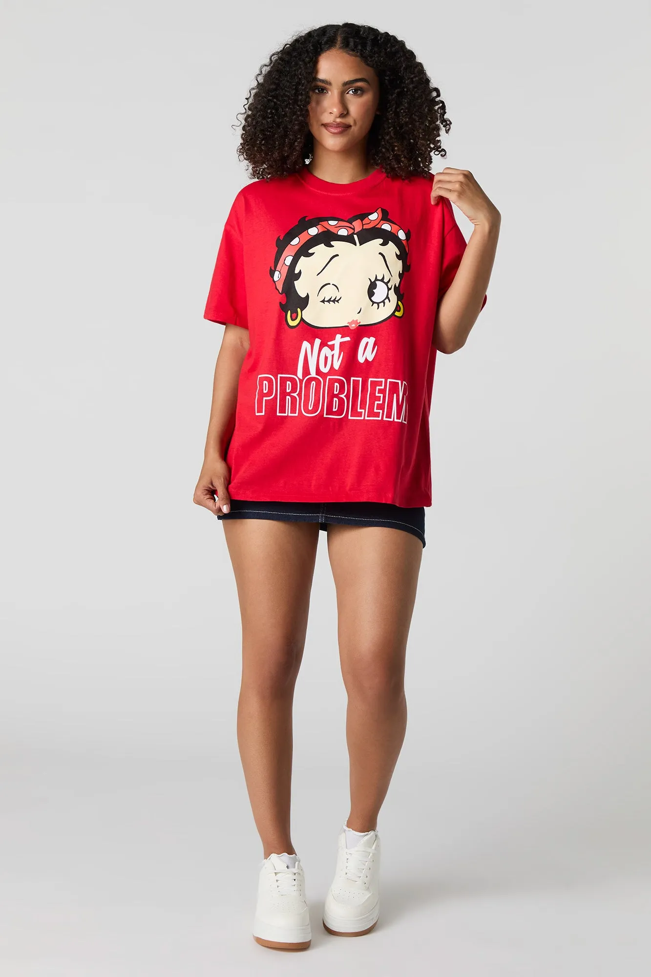 T-shirt à imprimé Betty Not A Problem sold by Urban Planet product image thumbnail 3