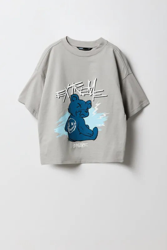 Boys Extreme Bear Graphic T-Shirt sold by Urban Planet