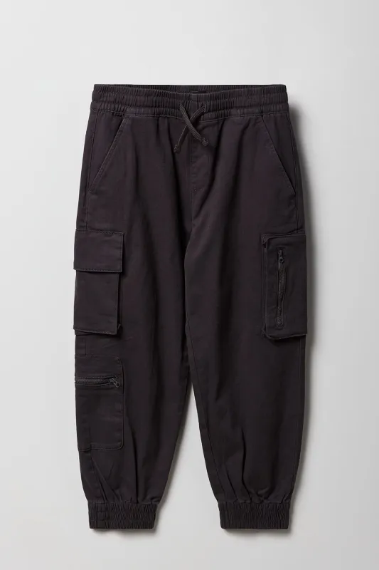 Jogger cargo avec poches à fermeture à glissière pour garçon sold by Urban Planet