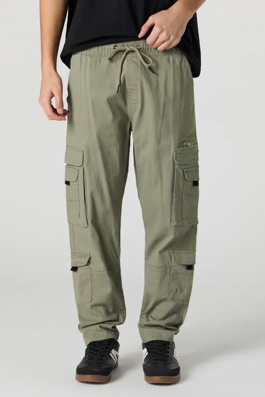Pantalon cargo avec poches multiples et taille coulissante sold by Urban Planet
