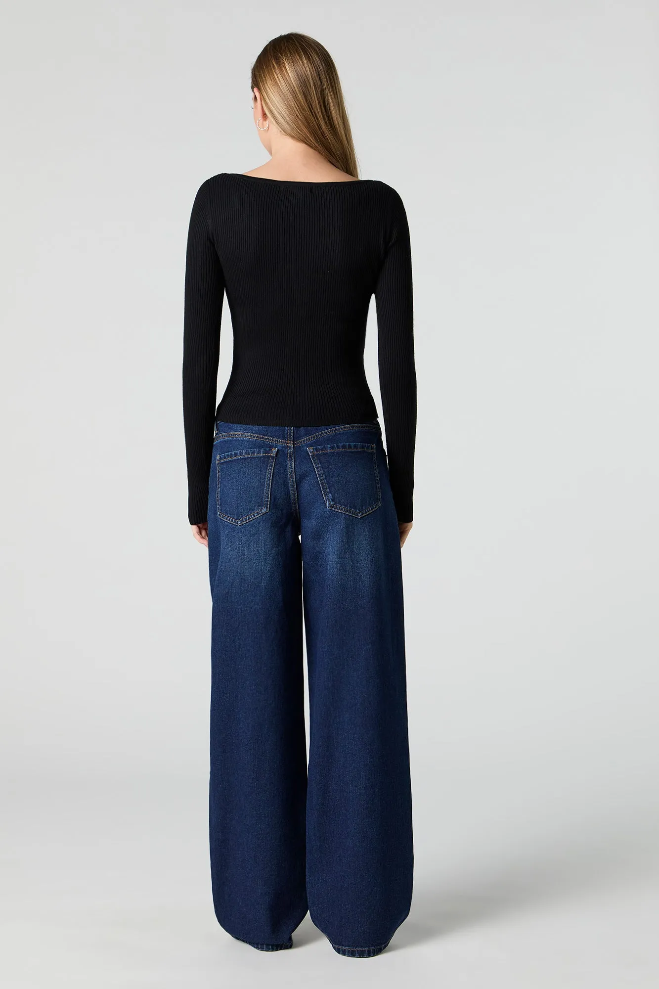 Low Rise Baggy Dark Jean sold by Urban Planet product image thumbnail 3