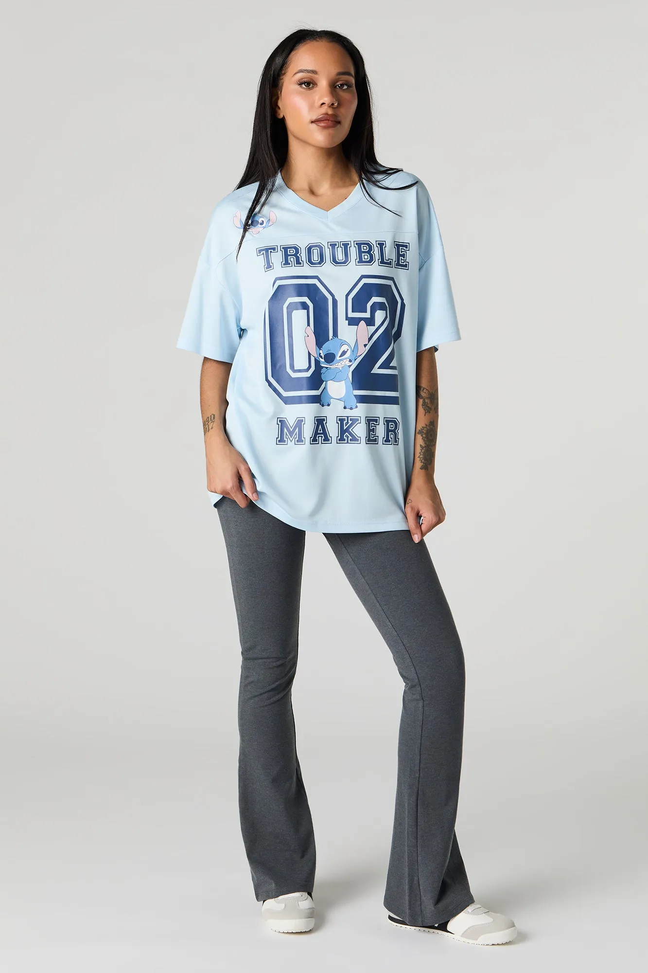 Stitch Graphic Mesh Jersey sold by Urban Planet product image thumbnail 3