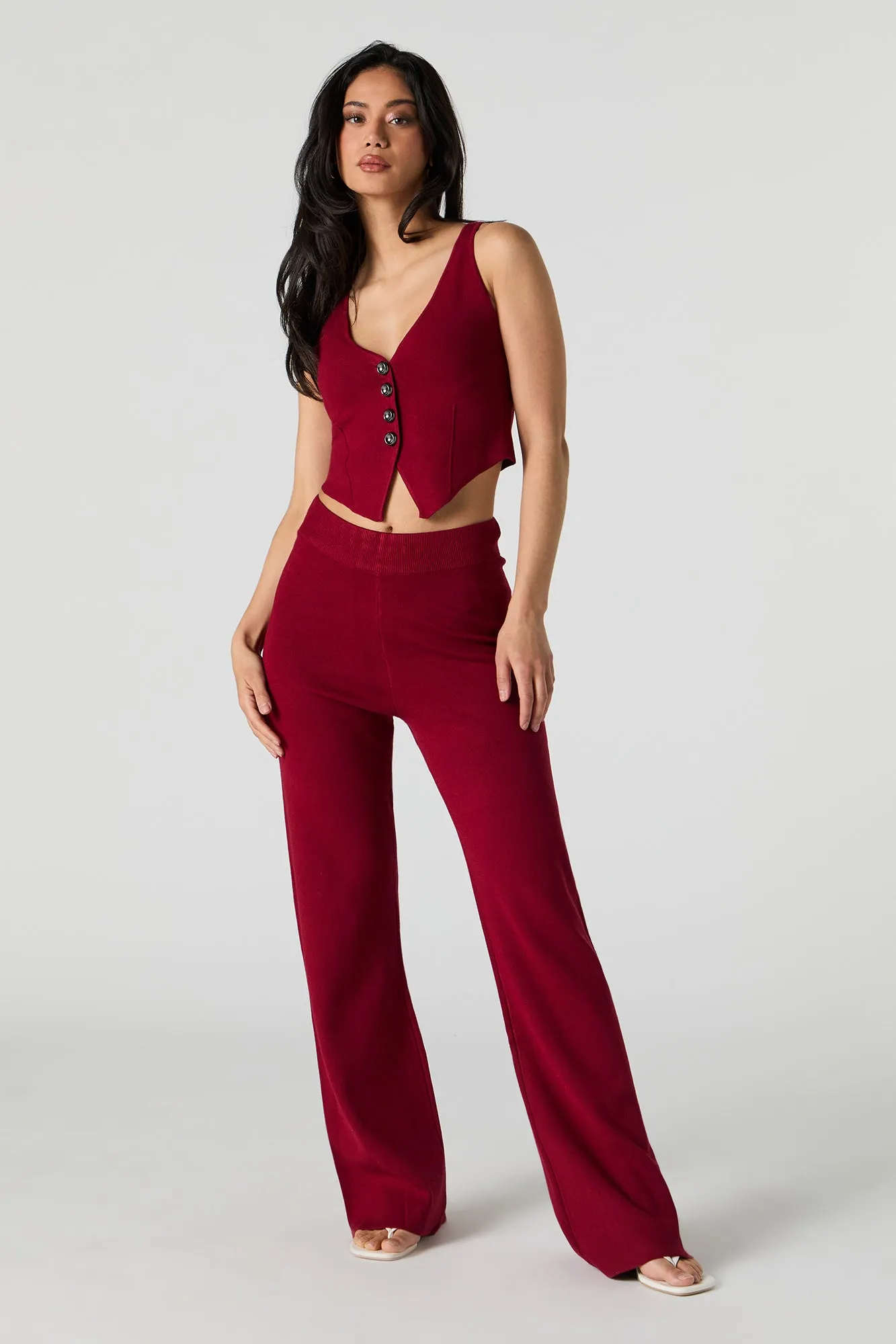 Knit Wide Leg Pant sold by Urban Planet