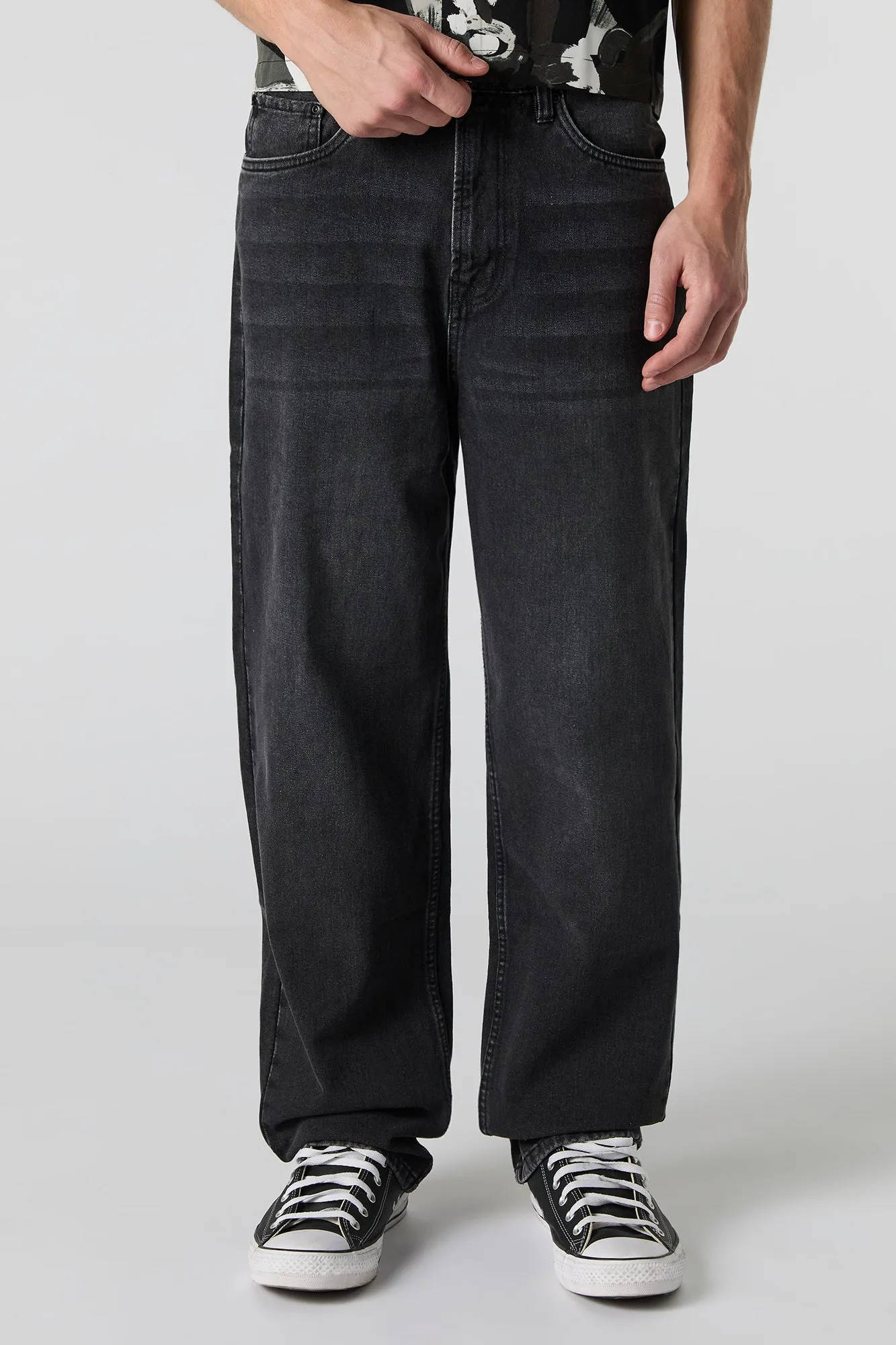 Black Baggy Jean sold by Urban Planet