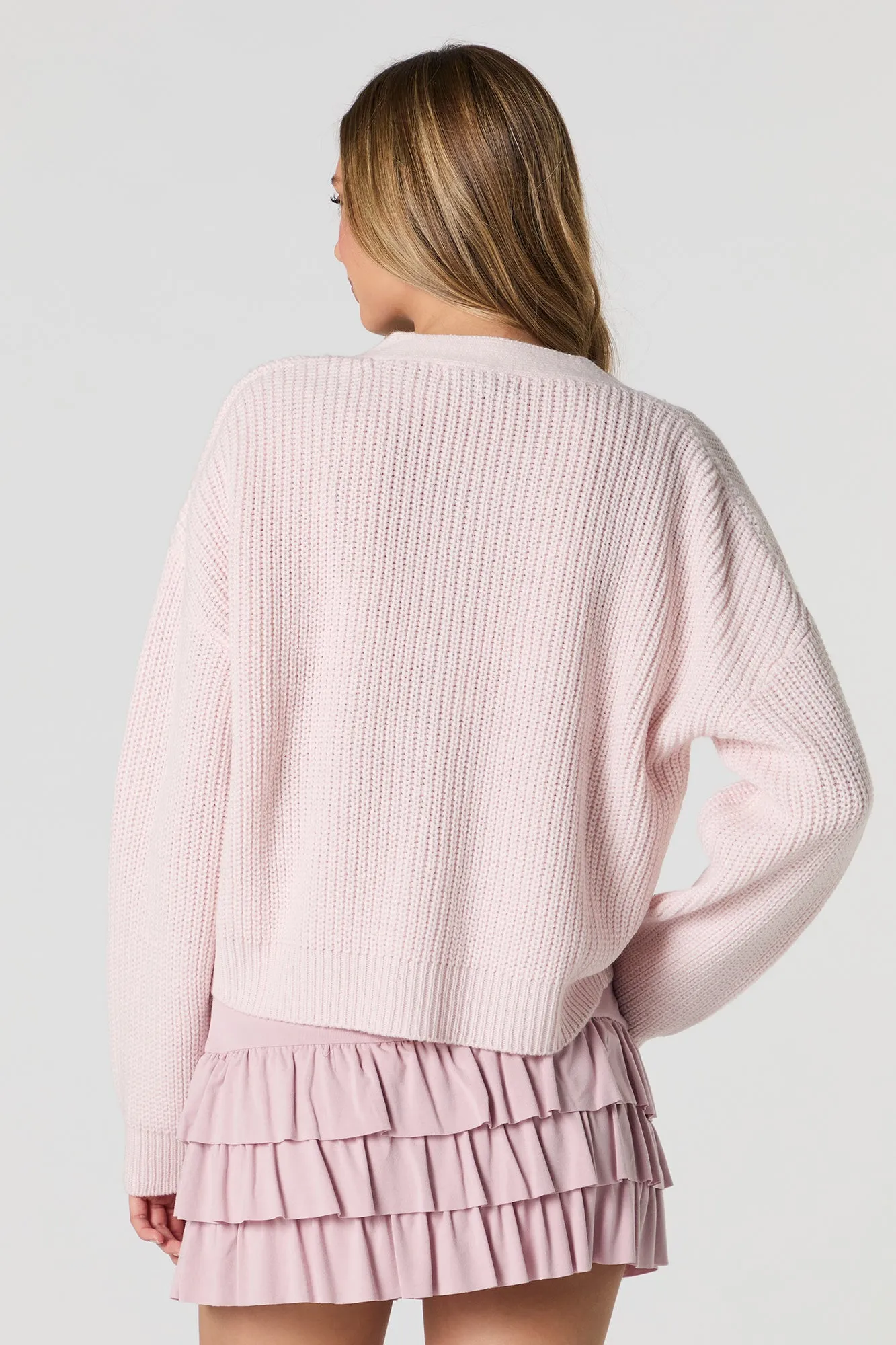 Cardigan boutonné en tricot sold by Urban Planet product image thumbnail 2