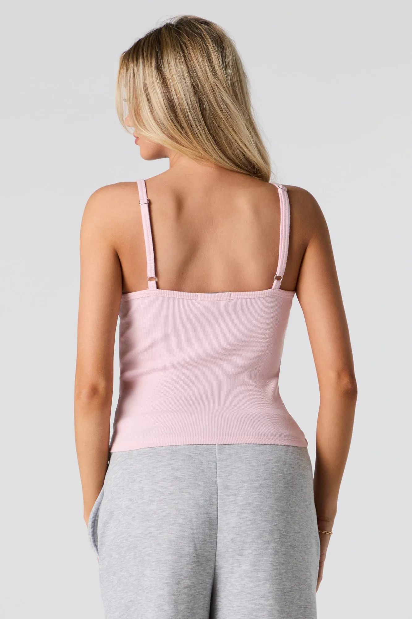 Ribbed Scoop Neck Tank sold by Urban Planet product image thumbnail 2