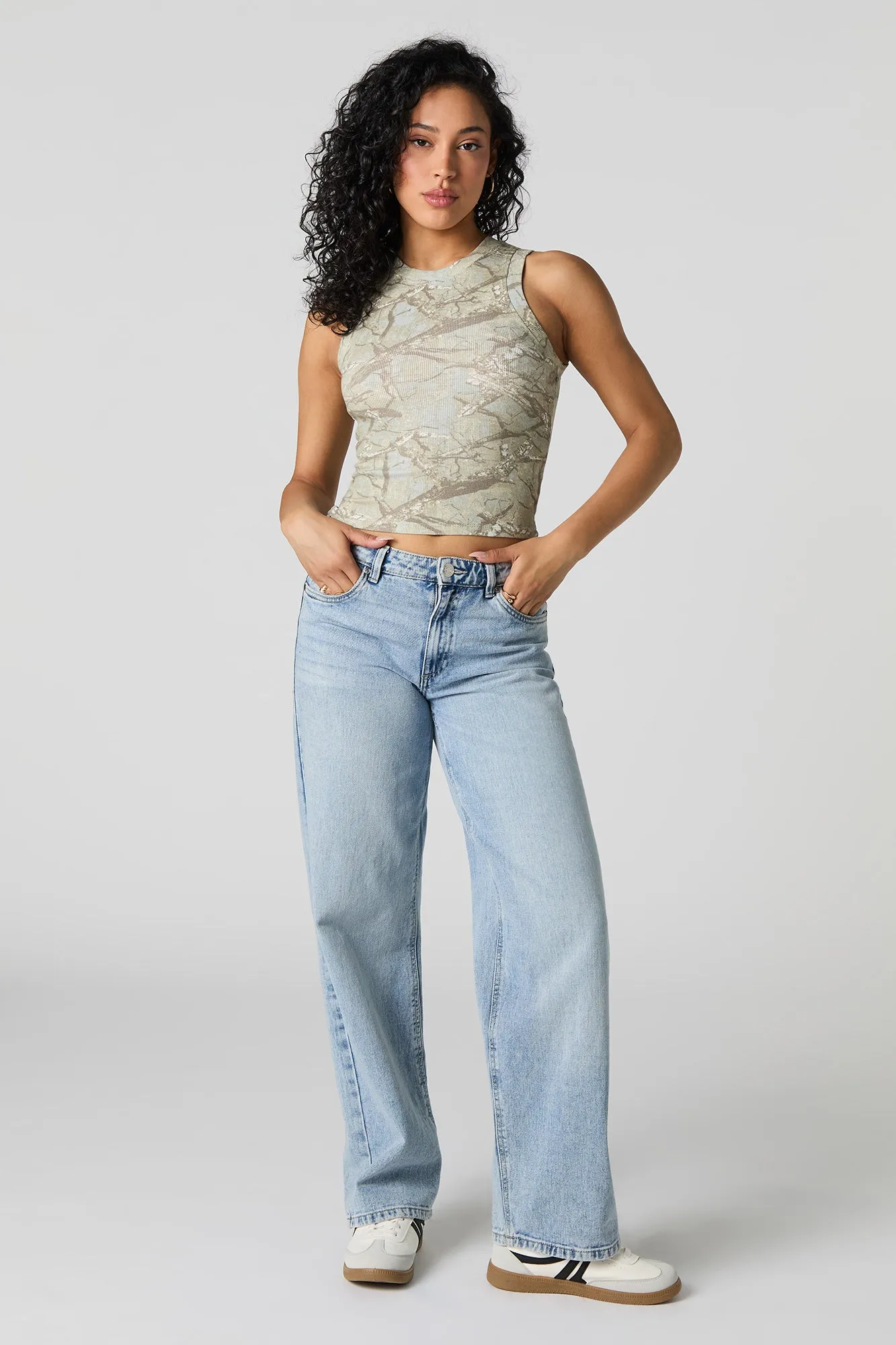 Ribbed Cropped Tank sold by Urban Planet product image thumbnail 3