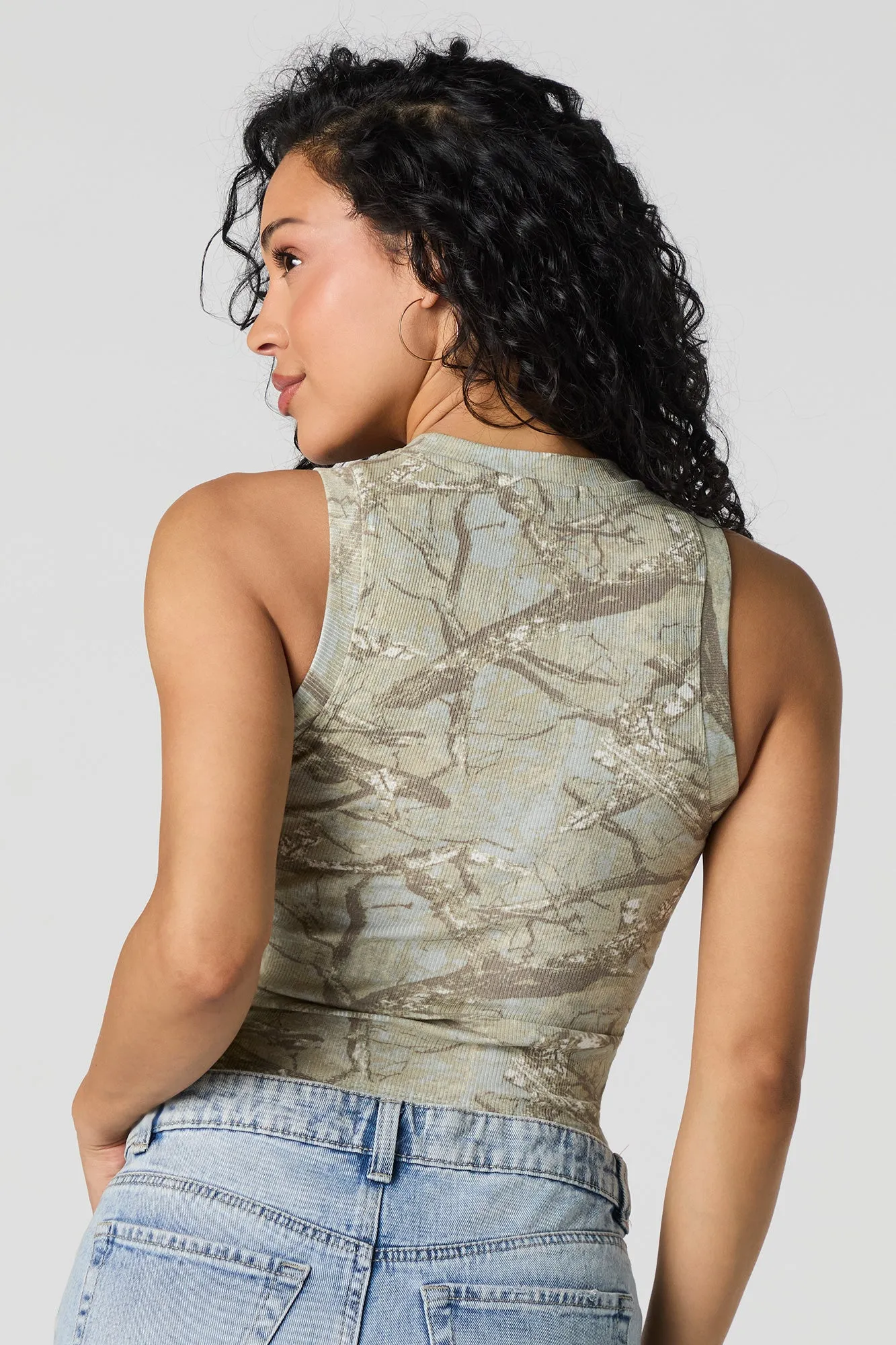 Ribbed Cropped Tank sold by Urban Planet product image thumbnail 2