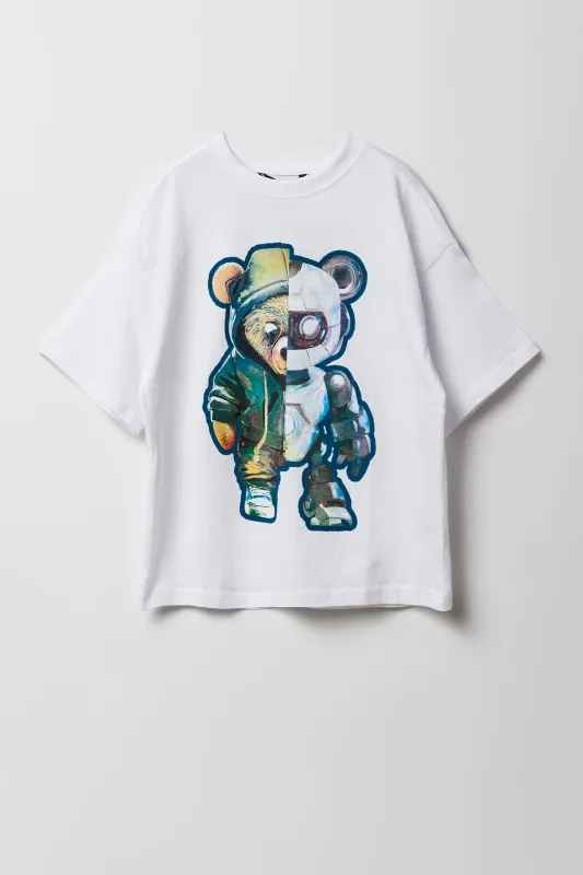 T-shirt à imprimé Robot Teddy pour garçon sold by Urban Planet